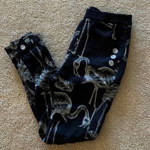 G Star Raw navy blue and white flamingo print lounge pants XS